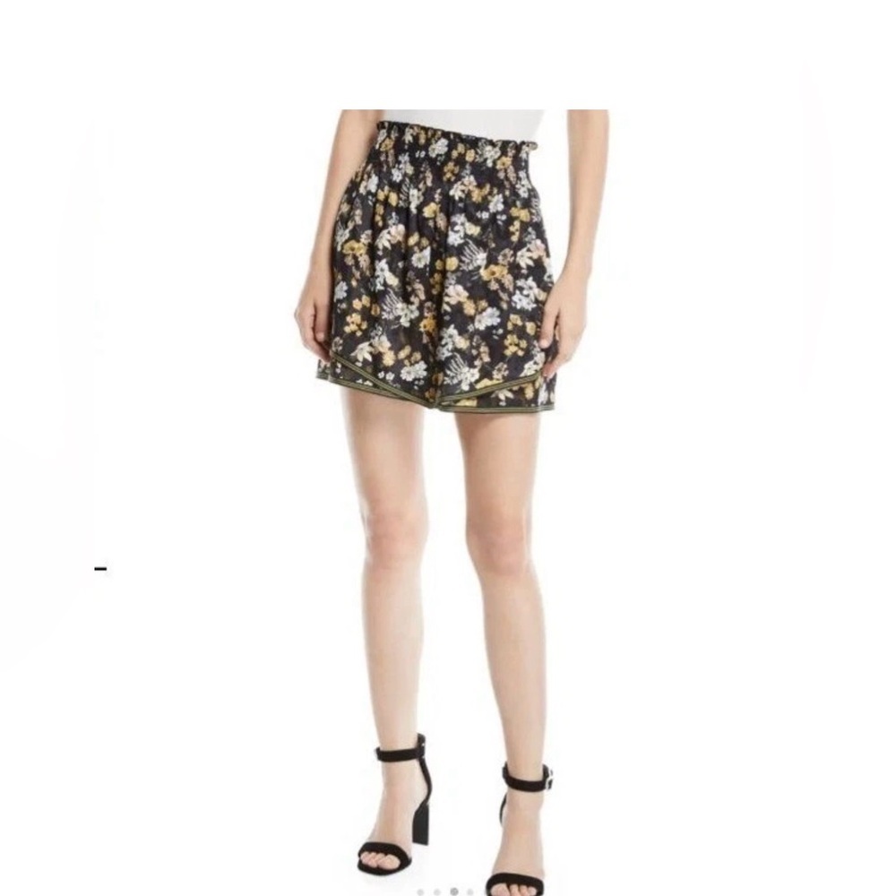 Derek Lam 10 Crosby Tiered Floral-Print Silk Skirt Size 4